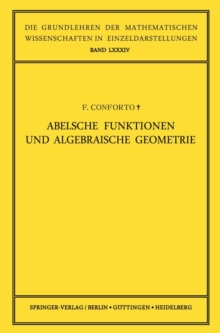 Image for Abelsche Funktionen und Algebraische Geometrie