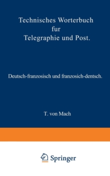 Image for Technisches Worterbuch fur Telegraphie und Post
