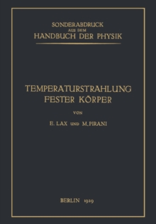 Image for Temperaturstrahlung Fester Korper