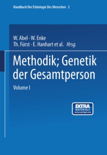 Image for Methodik; Genetik Der Gesamtperson: Zweiter Band