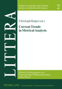 Image for Current Trends in Metrical Analysis