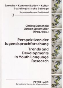 Image for Perspektiven der Jugendsprachforschung Trends and Developments in Youth Language Research