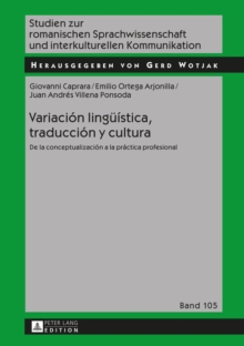 Image for Variacion linguistica, traduccion y cultura: de la conceptualizacion a la practica profesional