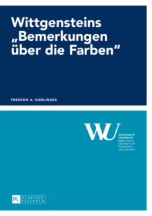 Image for Wittgensteins "Bemerkungen uber die Farben"