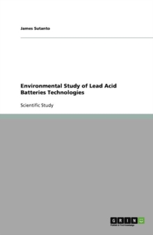 Image for Environmental Study of Lead Acid Batteries Technologies