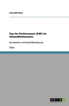 Image for Pay for Performance (P4P) im Gesundheitswesen