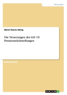 Image for Die Neuerungen des IAS 19
