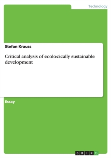 Image for Critical analysis of ecologically sustainable development