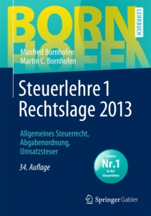 Image for STEUERLEHRE 1 RECHTSLAGE 2013
