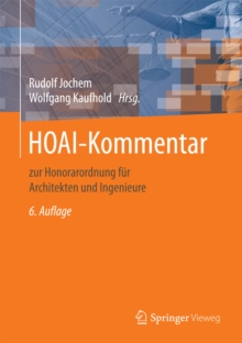 Image for HOAI-Kommentar: zur Honorarordnung fur Architekten und Ingenieure