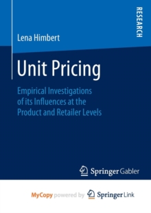 Image for Unit Pricing
