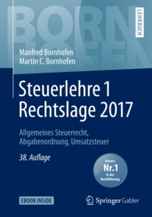 Image for Steuerlehre 1 Rechtslage 2017: Allgemeines Steuerrecht, Abgabenordnung, Umsatzsteuer