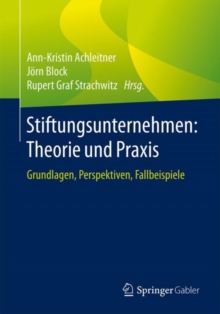 Image for Stiftungsunternehmen: Theorie Und Praxis: Grundlagen, Perspektiven, Fallbeispiele