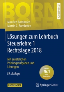Image for Losungen zum Lehrbuch Steuerlehre 1 Rechtslage 2018