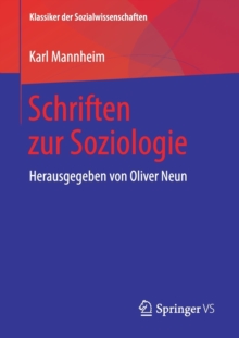 Image for Schriften zur Soziologie