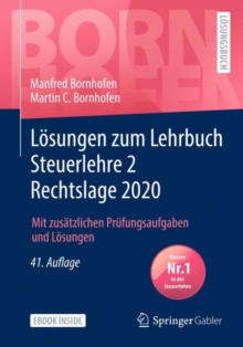 Image for Lösungen Zum Lehrbuch Steuerlehre 2 Rechtslage 2020: Mit Zusätzlichen Prüfungsaufgaben Und Lösungen
