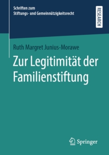 Image for Zur Legitimitat Der Familienstiftung