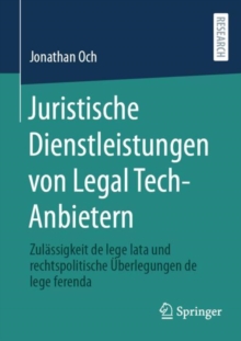 Image for Juristische Dienstleistungen von Legal Tech-Anbietern