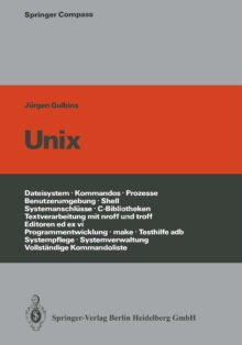 Image for Unix: Eine Einfuhrung in Unix, Seine Begriffe Und Seine Kommandos