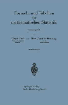 Image for Formeln und Tabellen der mathematischen Statistik