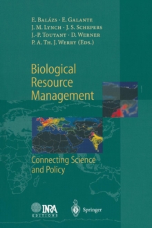 Image for Biological Resource Management Connecting Science and Policy