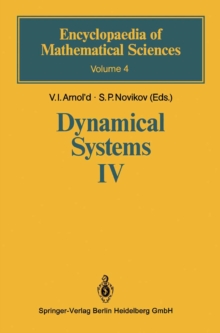 Image for Dynamical Systems IV: Symplectic Geometry and its Applications