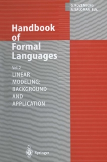 Image for Handbook of Formal Languages: Volume 2. Linear Modeling: Background and Application