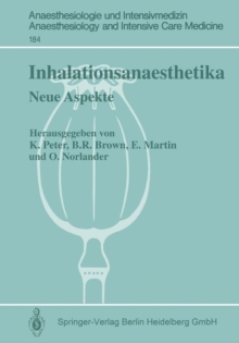 Image for Inhalationsanaesthetika: Neue Aspekte. 2. Internationales Symposium