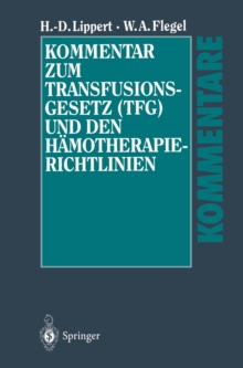 Image for Kommentar Zum Transfusionsgesetz (Tfg) Und Den Hamotherapie-richtlinien