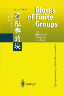 Image for Blocks of Finite Groups: The Hyperfocal Subalgebra of a Block