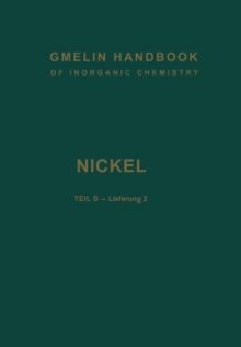 Image for Nickel: Teil B - Lieferung 2. Verbindungen bis Nickel-Polonium