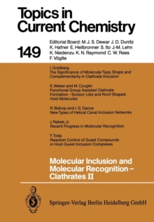 Image for Molecular Inclusion and Molecular Recognition — Clathrates II