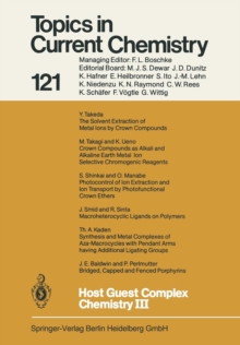 Image for Host Guest Complex Chemistry III