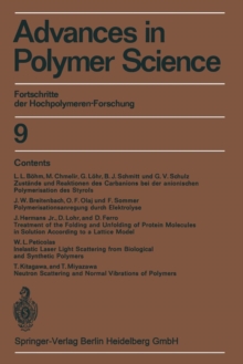 Image for Advances in Polymer Science