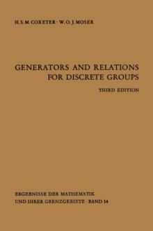 Image for Generators and Relations for Discrete Groups