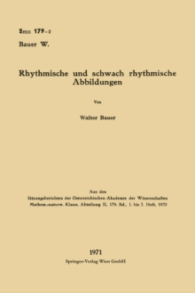 Image for Rhythmische und schwach rhythmische Abbildungen