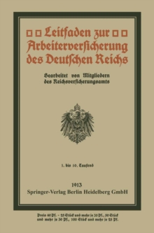 Image for Leitfaden zur Arbeiterversicherung des Deutschen Reichs