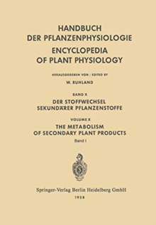 Image for Der Stoffwechsel Sekundarer Pflanzenstoffe / The Metabolism of Secondary Plant Products