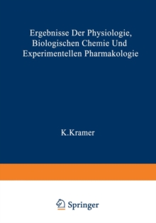 Image for Ergebnisse der Physiologie Biologischen Chemie und Experimentellen Pharmakologie