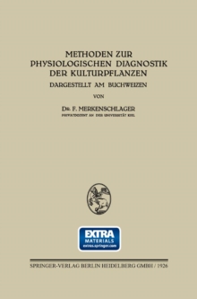 Image for Methoden zur Physiologischen Diagnostik der Kulturpflanzen: Dargestellt am Buchweizen