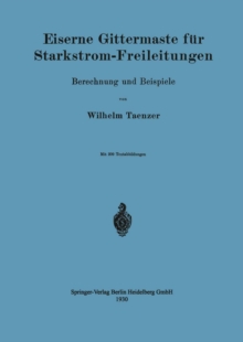 Image for Eiserne Gittermaste Fur Starkstrom-freileitungen: Berechnung Und Beispiele