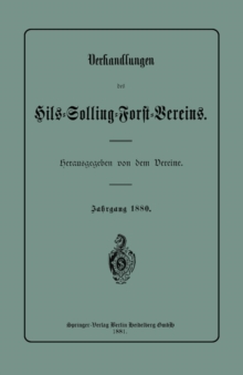 Image for Verhandlungen des Hils-Solling-Forst-Vereins