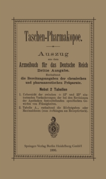 Image for Taschen-pharmakopoe: Auszug Aus Dem Arzneibuch Fur Das Deutsche Reich.