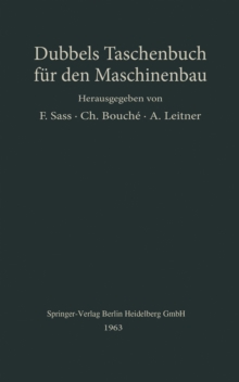 Image for Heinrich] Dubbels Taschenbuch Fur Den Maschinenbau