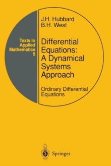 Image for Differential Equations: a Dynamical Systems Approach