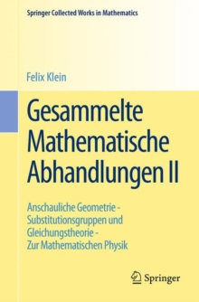 Image for Gesammelte Mathematische Abhandlungen II