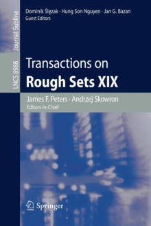 Image for Transactions on Rough Sets XIX