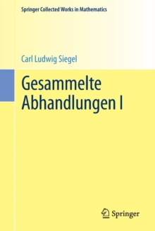 Image for Gesammelte Abhandlungen I