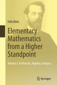 Image for Elementary Mathematics from a Higher Standpoint