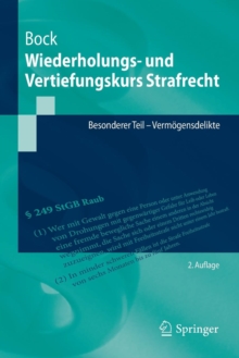 Image for Wiederholungs- und Vertiefungskurs Strafrecht : Besonderer Teil - Vermogensdelikte